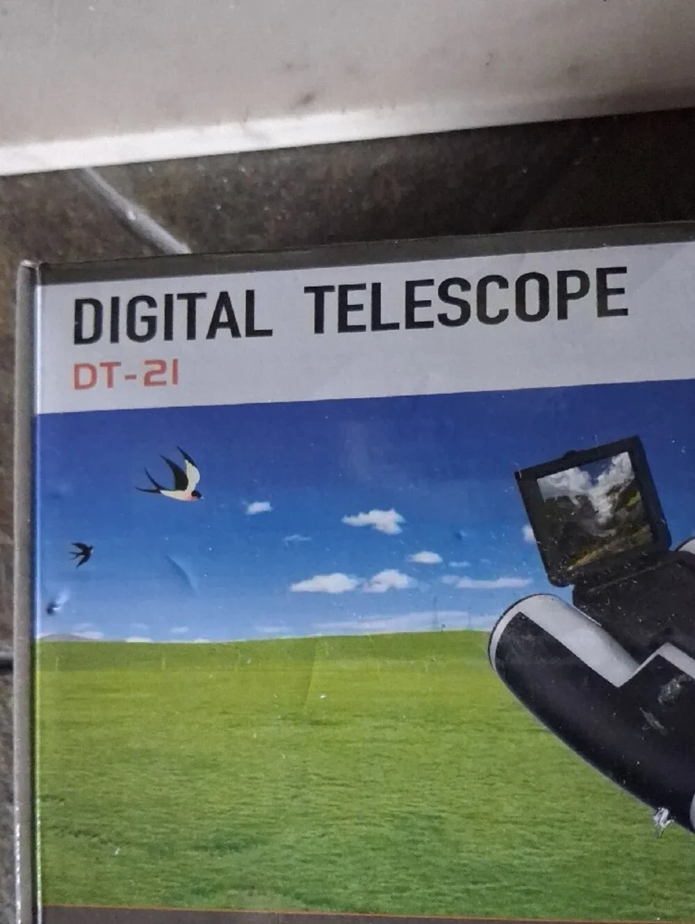 DT-21 Digital Telescope Binoculars - Black and White